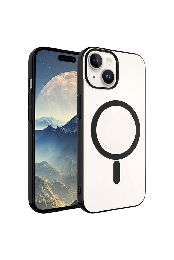 Apple iPhone 15 Plus Uyumlu Kılıf Zore Wireless Şarj Özellikli Pixel M-safe Kapak