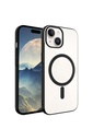 Apple iPhone 15 Plus Uyumlu Kılıf Zore Wireless Şarj Özellikli Pixel M-safe Kapak