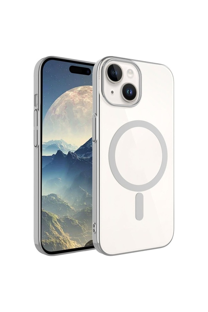 Apple iPhone 15 Plus Uyumlu Kılıf Zore Wireless Şarj Özellikli Pixel M-safe Kapak