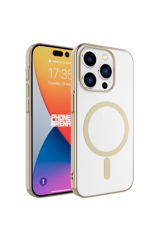 Apple iPhone 15 Pro Uyumlu Kılıf Zore Wireless Şarj Özellikli Pixel M-safe Kapak