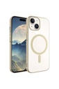 Apple iPhone 15 Uyumlu Kılıf Zore Wireless Şarj Özellikli Pixel M-safe Kapak