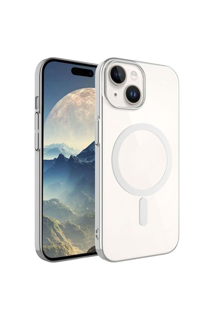 Apple iPhone 15 Uyumlu Kılıf Zore Wireless Şarj Özellikli Pixel M-safe Kapak