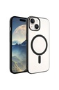 Apple iPhone 15 Uyumlu Kılıf Zore Wireless Şarj Özellikli Pixel M-safe Kapak