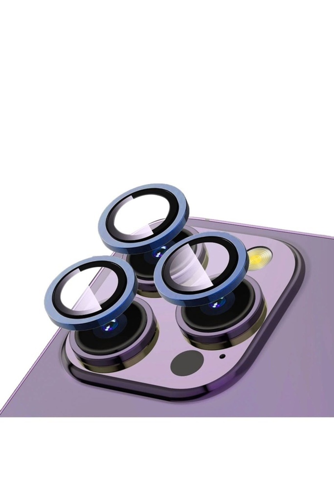 Apple iPhone 15 Pro Uyumlu Zore CL-12 Premium Safir Parmak İzi Bırakmayan Anti-Reflective Kamera Lens Koruyucu