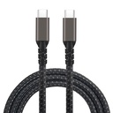 Qgeem 2.Jenerasyon Type-C to Type-C USB3.2 PD Data Kablosu 100W 20Gbps 4K@60Hz 0.2 Metre