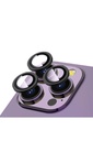 Apple iPhone 15 Pro Max Uyumlu Zore CL-12 Premium Safir Parmak İzi Bırakmayan Anti-Reflective Kamera Lens Koruyucu