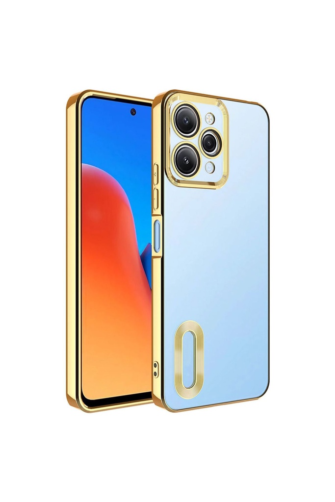 Xiaomi Redmi 12 Uyumlu Kılıf Kamera Korumalı Logo Gösteren Zore Omega Kapak