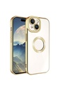 Apple iPhone 15 Uyumlu Kılıf Kamera Korumalı Logo Gösteren Zore Omega Kapak