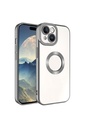 Apple iPhone 15 Uyumlu Kılıf Kamera Korumalı Logo Gösteren Zore Omega Kapak