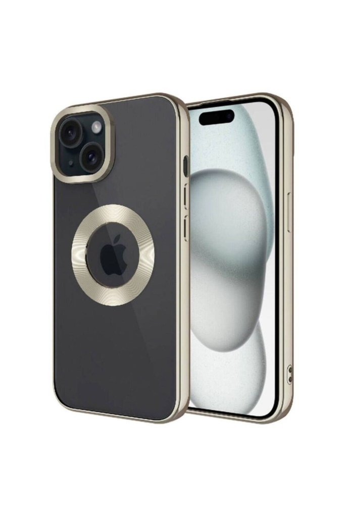 Apple iPhone 15 Uyumlu Kılıf Kamera Korumalı Logo Gösteren Zore Omega Kapak