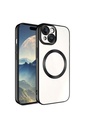 Apple iPhone 15 Uyumlu Kılıf M-safe Wireless Şarj Özellikli Zore Setro Silikon