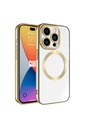 Apple iPhone 15 Pro Max Uyumlu Kılıf M-safe Wireless Şarj Özellikli Zore Setro Silikon