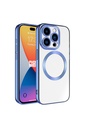 Apple iPhone 15 Pro Max Uyumlu Kılıf M-safe Wireless Şarj Özellikli Zore Setro Silikon