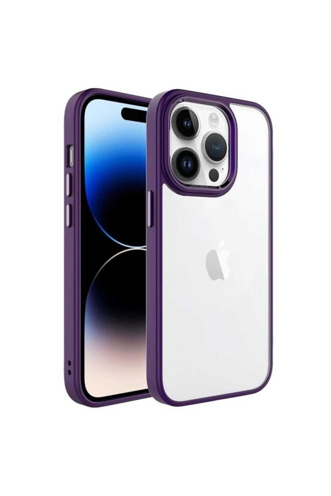 Apple iPhone 14 Pro Uyumlu Kılıf Zore Krom Kapak