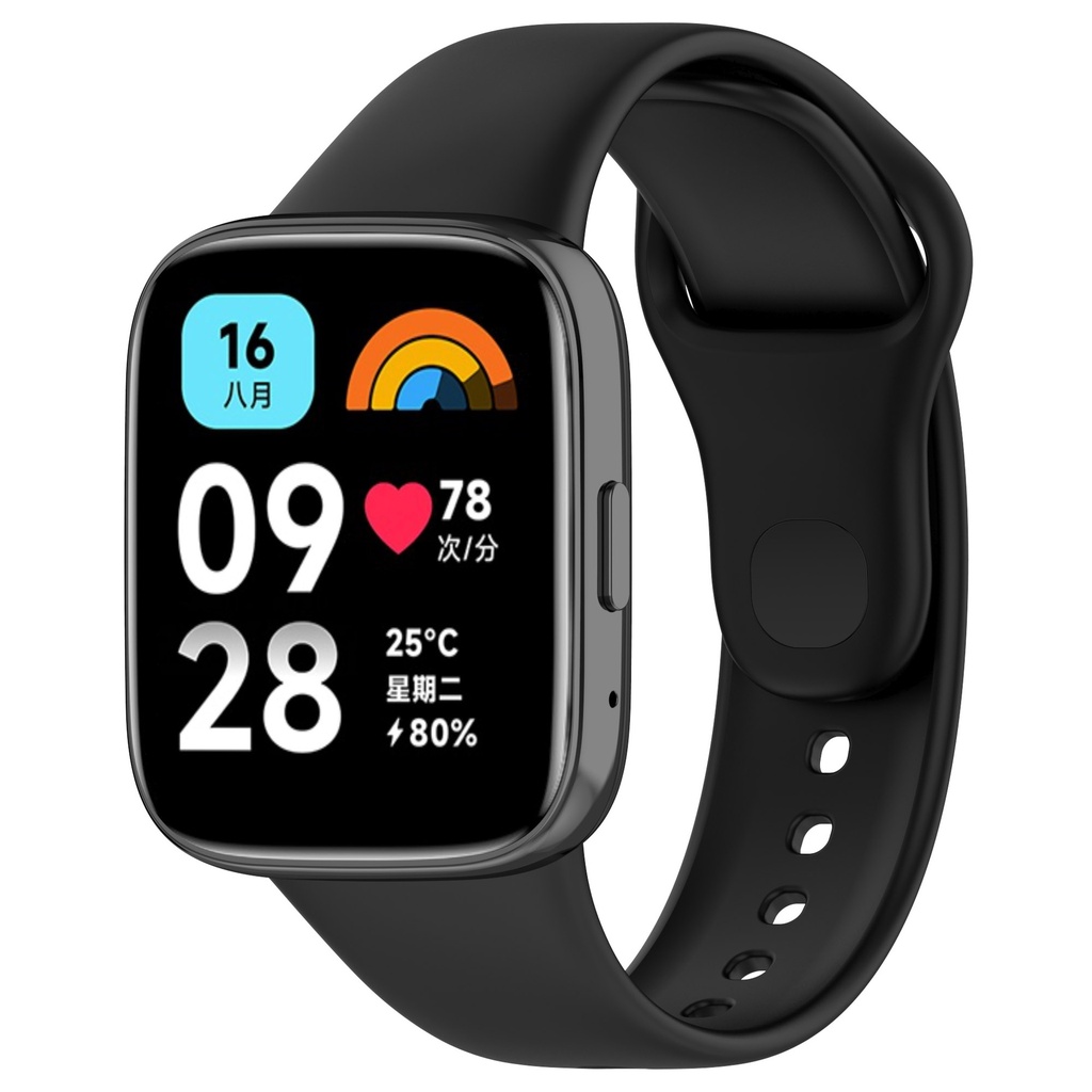 [RNZ-TA93822] Xiaomi Redmi Watch 3 Active Uyumlu Zore Klasik Kordon (Siyah)