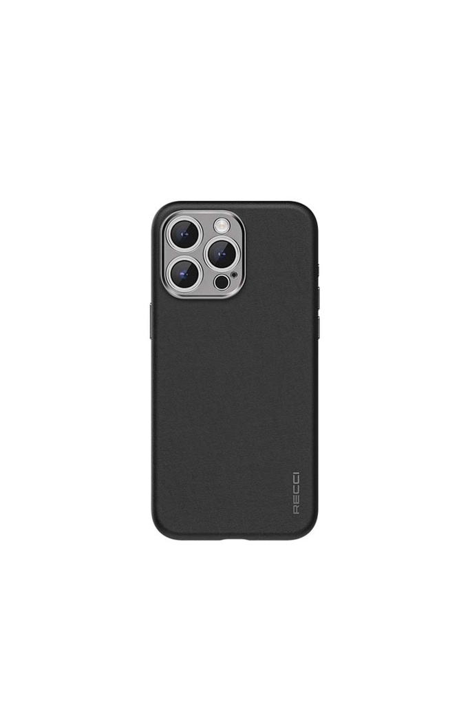 [ZTA93836] Apple iPhone 15 Pro Max Uyumlu Kılıf Recci M-safe Şarj Özellikli Kamera Korumalı Explore Serisi Kapak (Siyah)