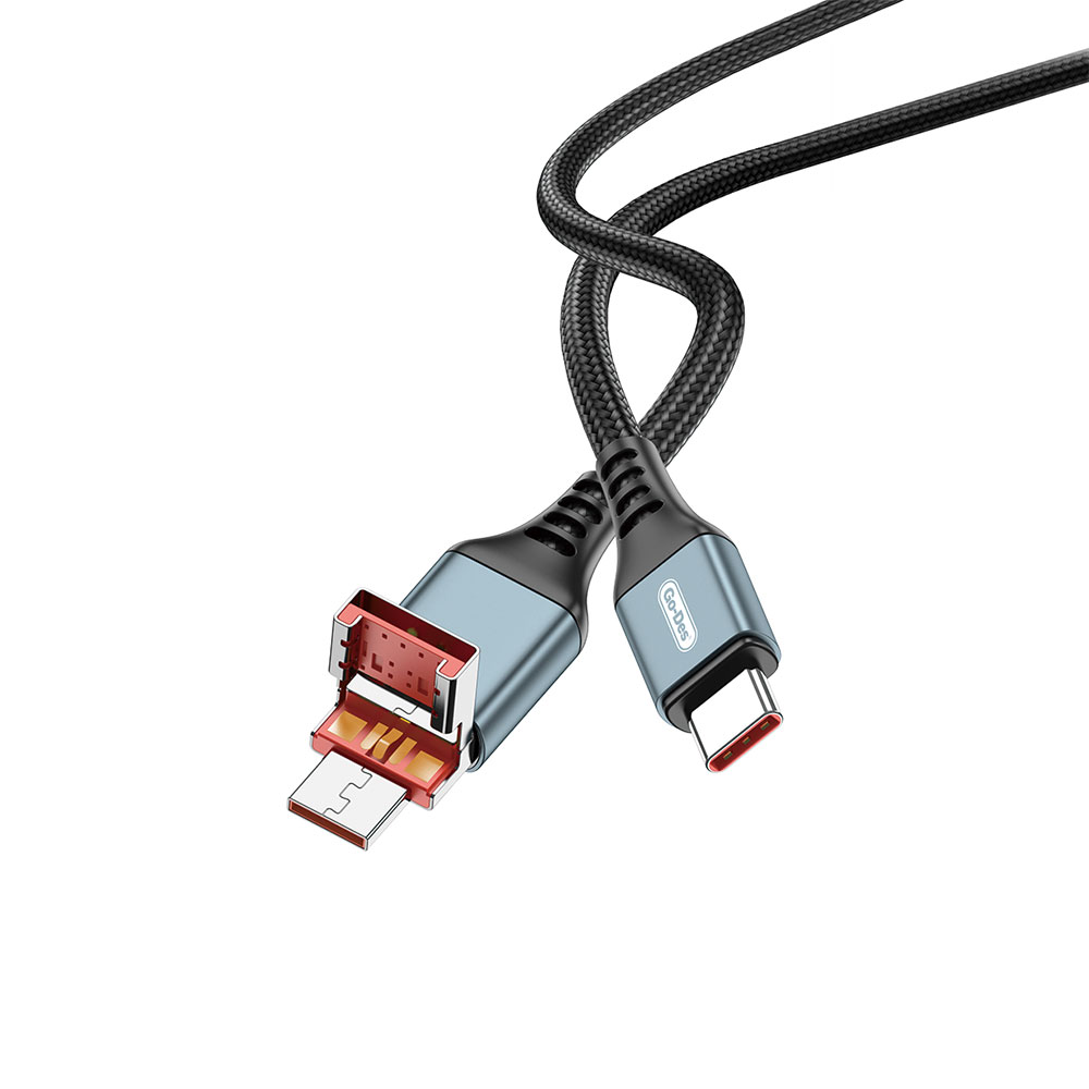 [RNZ-TA93906] Go Des GD-UC593 Biyonik Terminal Tasarım PD65W Type-C to Type-C & USB-A to Type-C Kablo
