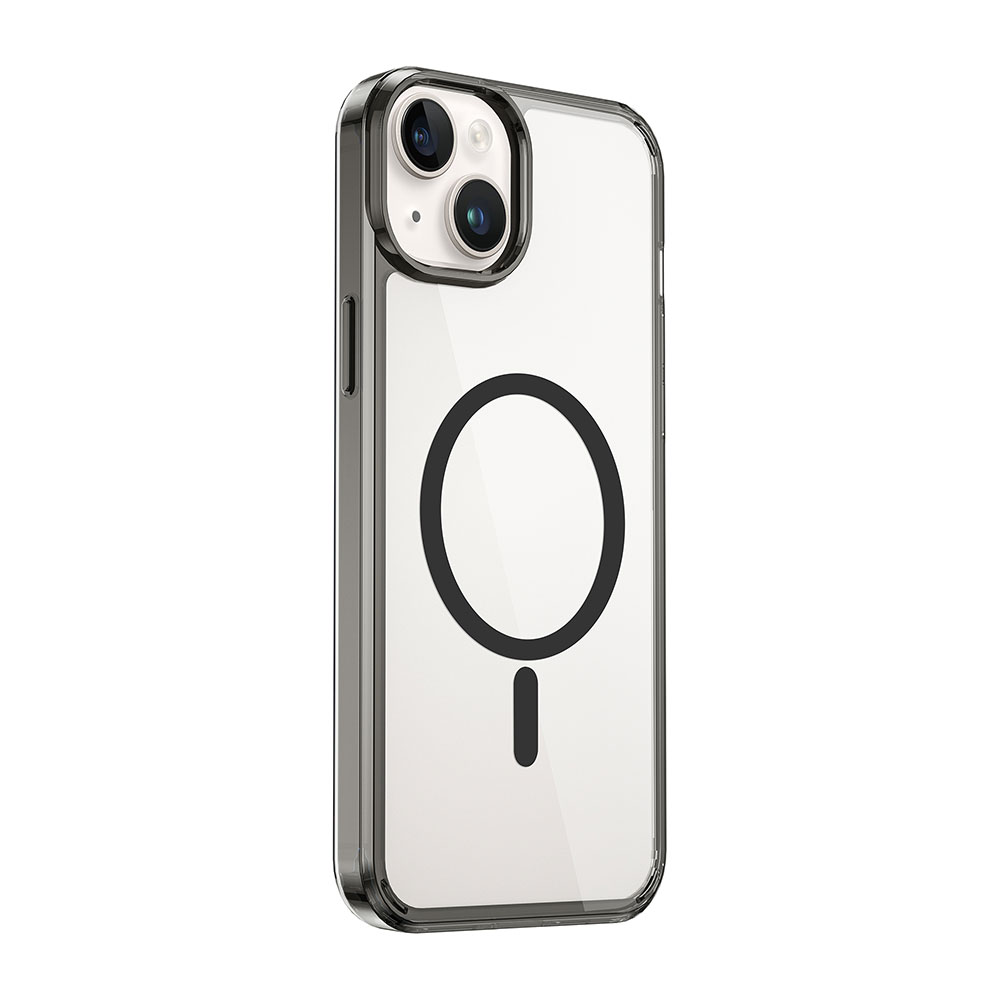 Apple iPhone 15 Uyumlu Kılıf Wiwu MCC-101 Magnetic Crystal Sert PC Kapak
