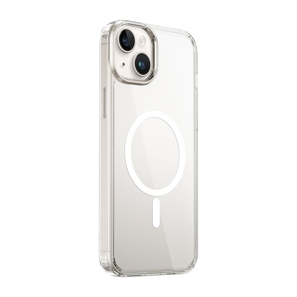Apple iPhone 15 Plus Uyumlu Kılıf Wiwu MCC-101 Magnetic Crystal Sert PC Kapak