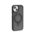 Apple iPhone 15 Plus Uyumlu Kılıf Wiwu ZMM-010 M-safe Şarj Özellikli Mat Arka Yüzey Standlı Kapak