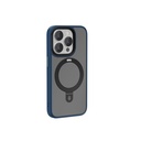 Apple iPhone 15 Pro Max Uyumlu Kılıf Wiwu ZMM-010 M-safe Şarj Özellikli Mat Arka Yüzey Standlı Kapak