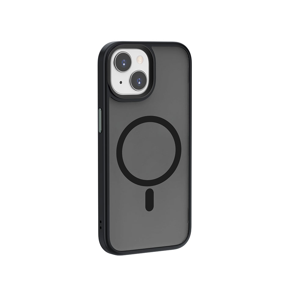 [RNZ-TA93928] Apple iPhone 15 Uyumlu Kılıf Wiwu FGG-011 M-safe Şarj Özellikli Kamera Korumalı Kapak (Siyah)