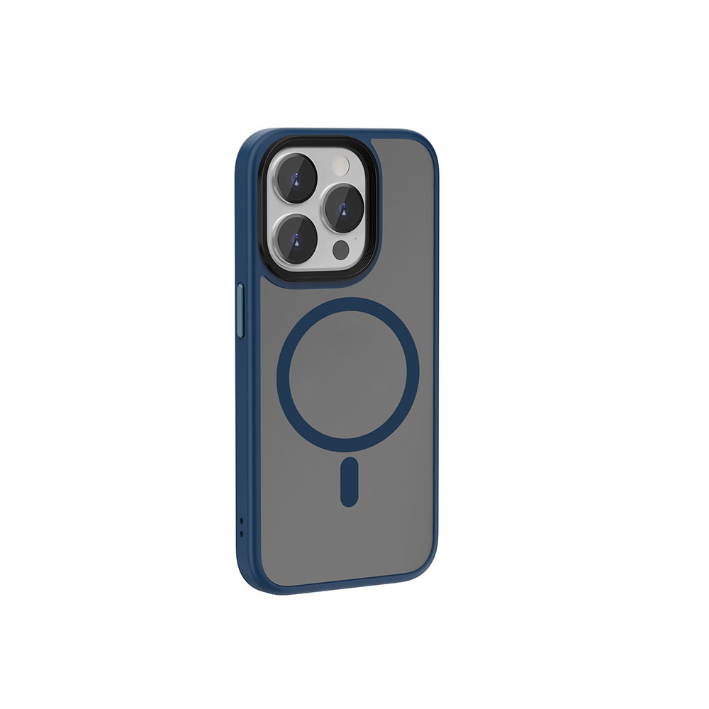 Apple iPhone 15 Pro Max Uyumlu Kılıf Wiwu FGG-011 M-safe Şarj Özellikli Kamera Korumalı Kapak