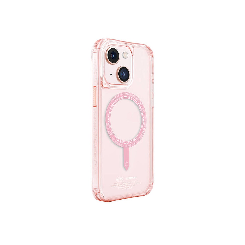 Apple iPhone 15 Uyumlu Kılıf SkinArma Şeffaf Airbag Tasarımlı M-safe Şarj Özellikli Saido Kapak