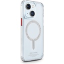 Apple iPhone 15 Uyumlu Kılıf SkinArma Şeffaf Airbag Tasarımlı M-safe Şarj Özellikli Saido Kapak