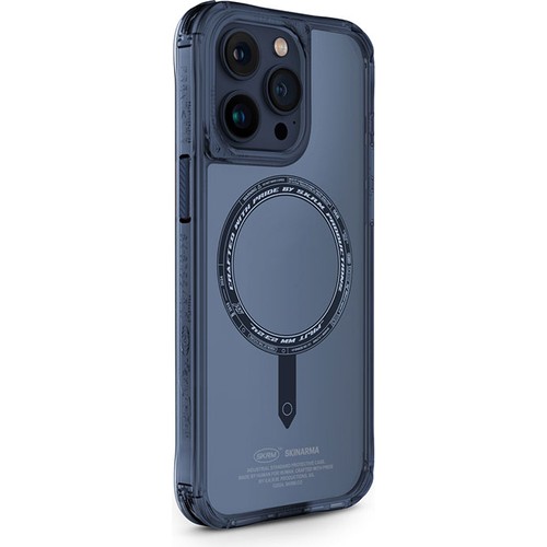Apple iPhone 15 Pro Max Uyumlu Kılıf SkinArma Şeffaf Airbag Tasarımlı M-safe Şarj Özellikli Saido Kapak
