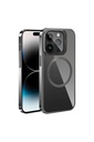 Apple iPhone 15 Pro Max Uyumlu Kılıf M-safe Şarj Özellikli Standlı Zore Klon Kapak