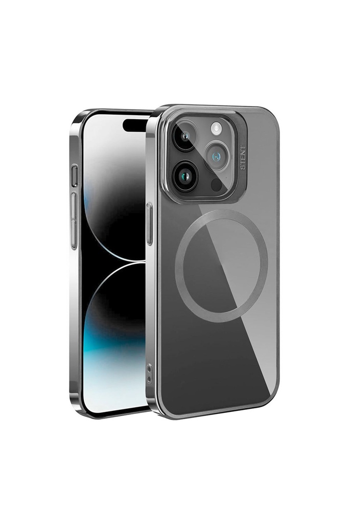 Apple iPhone 15 Pro Max Uyumlu Kılıf M-safe Şarj Özellikli Standlı Zore Klon Kapak