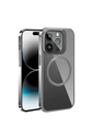 Apple iPhone 15 Pro Max Uyumlu Kılıf M-safe Şarj Özellikli Standlı Zore Klon Kapak