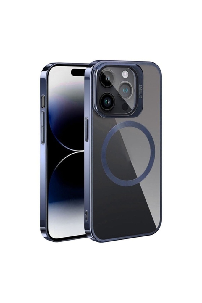 Apple iPhone 15 Pro Max Uyumlu Kılıf M-safe Şarj Özellikli Standlı Zore Klon Kapak
