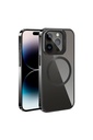 Apple iPhone 15 Pro Max Uyumlu Kılıf M-safe Şarj Özellikli Standlı Zore Klon Kapak