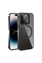 Apple iPhone 15 Pro Uyumlu Kılıf M-safe Şarj Özellikli Standlı Zore Klon Kapak