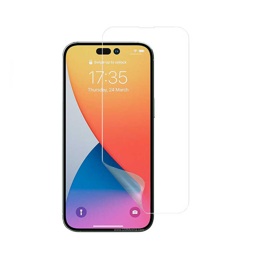 Apple iPhone 15 Pro Uyumlu Zore Nano Micro Temperli Ekran Koruyucu