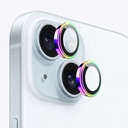 Apple iPhone 15 Uyumlu ​​Wiwu Lens Guard Metal Kamera Lens Koruyucu