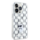 Apple iPhone 15 Pro Uyumlu Kılıf Karl Lagerfeld IML C Monogram Orjinal Lisanslı Kapak