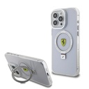 Apple iPhone 15 Pro Max Uyumlu Kılıf Ferrari M-safe Şarj Özellikli Standlı Buzlu Yüzey Dizayn Kapak