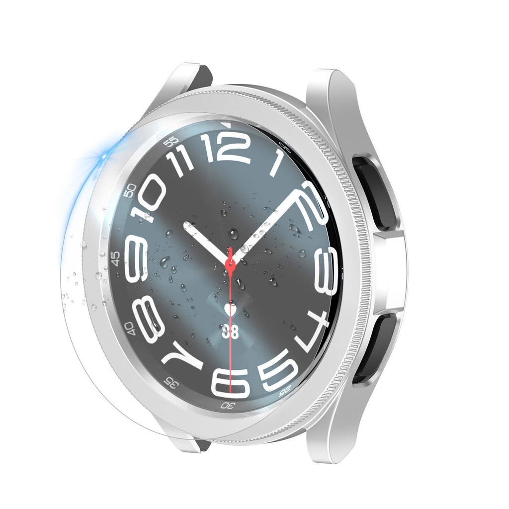 Samsung Galaxy Watch 6 Classic 47mm Uyumlu Sert PC Kasa ve Ekran Koruyucu Zore Watch Gard 29