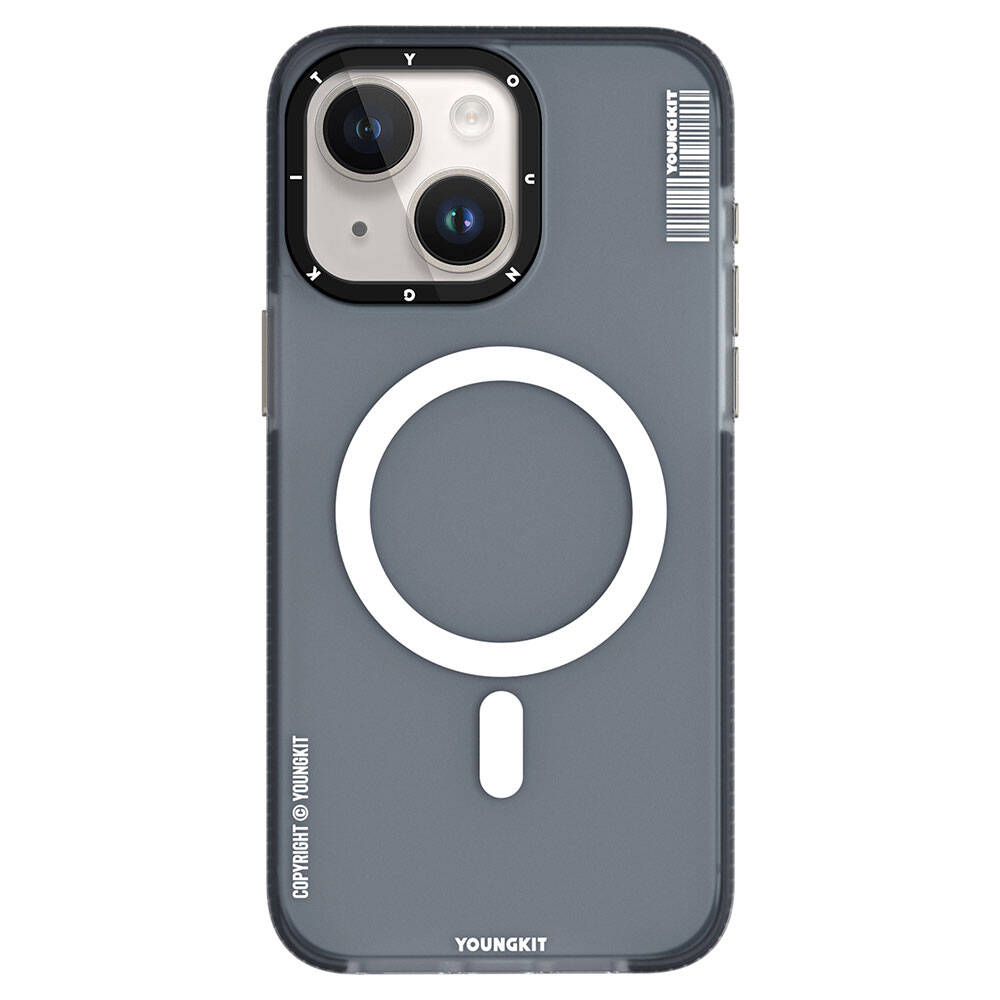 Apple iPhone 15 Uyumlu Kılıf M-safe Şarj Özellikli Youngkit Jiansha Serisi Kapak