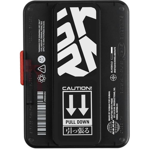 SkinArma Phaze Buton Tasarımlı 2 Hazneli Magnetik Standlı Kartlık