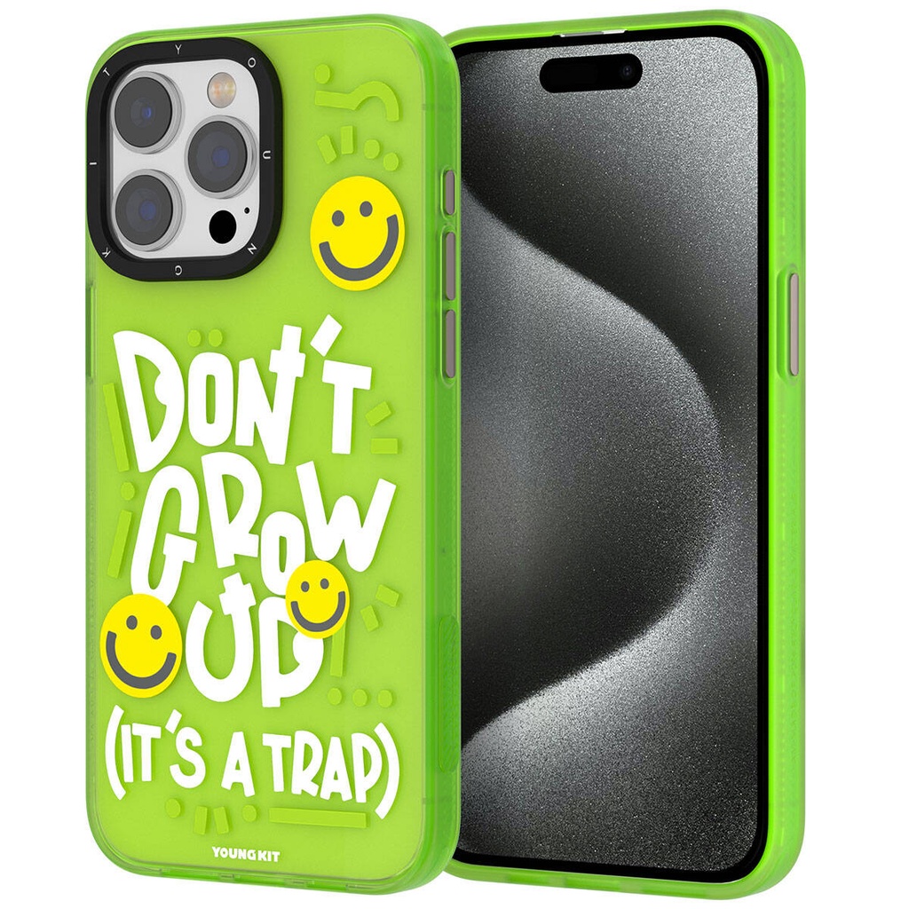 Apple iPhone 15 Pro Max Uyumlu Kılıf Desenli Youngkit Happy Hearth Serisi Kapak