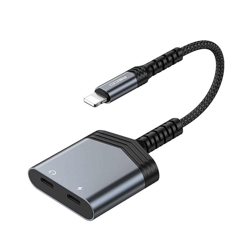 [ZTA94224] Recci RDS-A18 Lightning 2in1 Şarj ve Ses Adaptörü