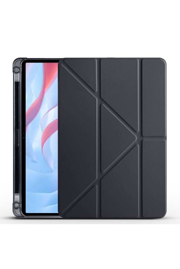 [RNZ-TA94970] Huawei Honor Pad X9 11.5' Uyumlu Kılıf Zore Tri Folding Kalem Bölmeli Standlı Kılıf (Siyah)