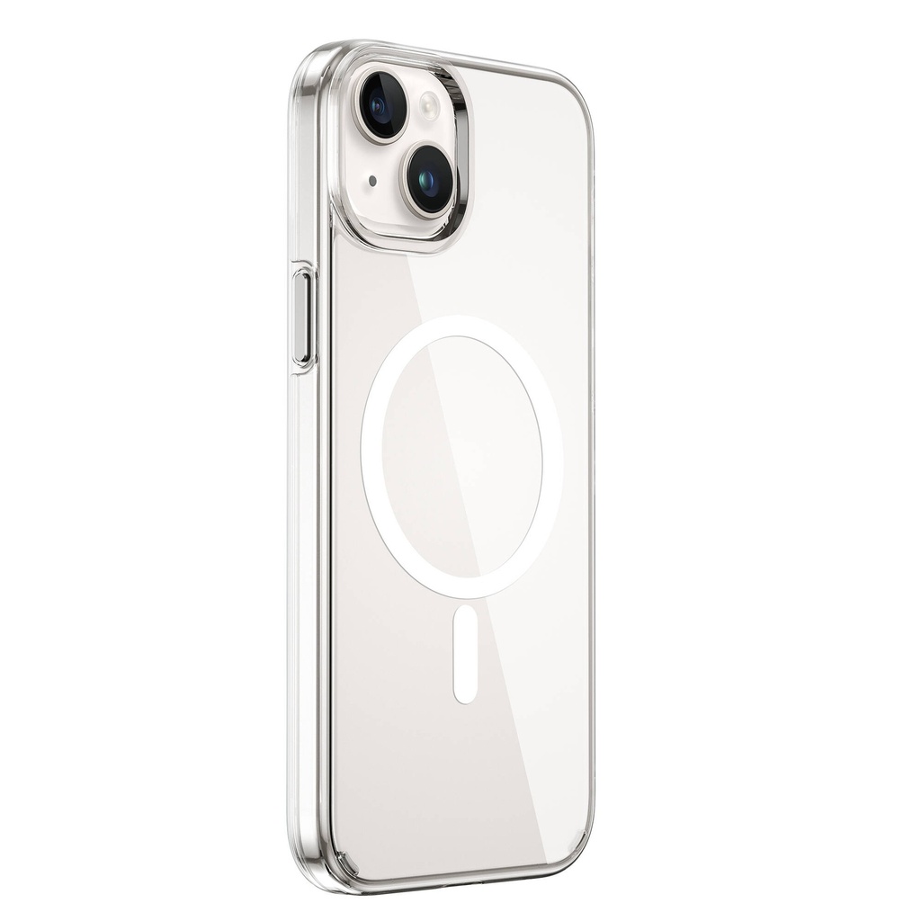 [RNZ-TA94370] Apple iPhone 15 Plus Uyumlu Kılıf Wiwu FYY-014 M-safe Şarj Özellikli Şeffaf Kapak