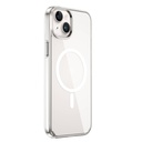 Apple iPhone 15 Plus Uyumlu Kılıf Wiwu FYY-014 M-safe Şarj Özellikli Şeffaf Kapak
