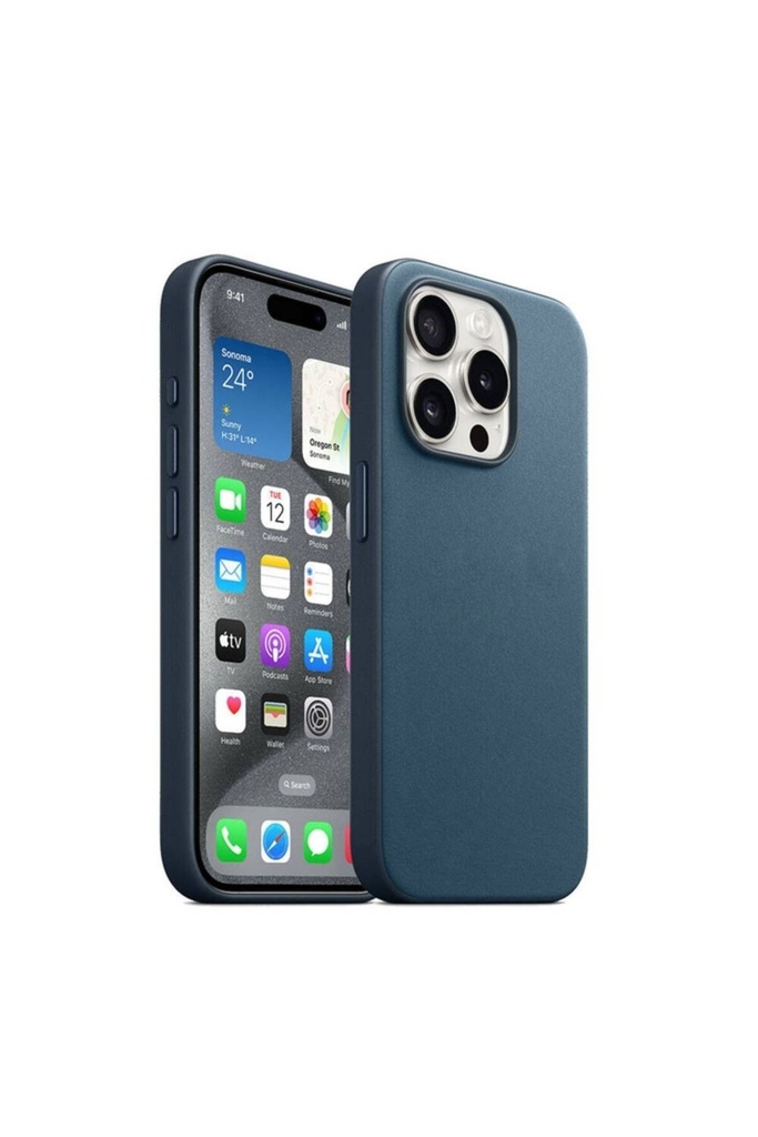Apple iPhone 15 Pro Uyumlu Kılıf Zore M-safe Şarj Özellikli Mikro Fiber Optimal Kapak