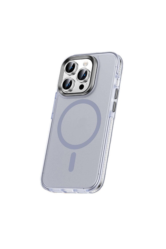 Apple iPhone 15 Pro Uyumlu Kılıf Airbagli M-safe Wireless Şarj Özellikli Lens Koruyuculu Zore Klaptika Kapak